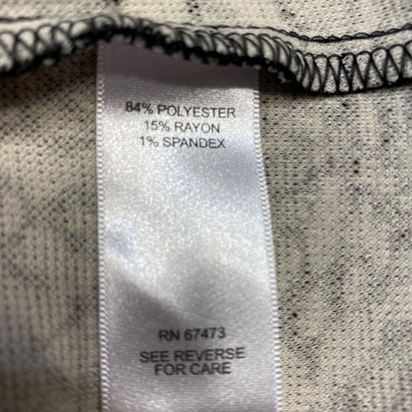 Taylor dress.  Gray/black snow leopard pattern Size 10. - Picture 7 of 13